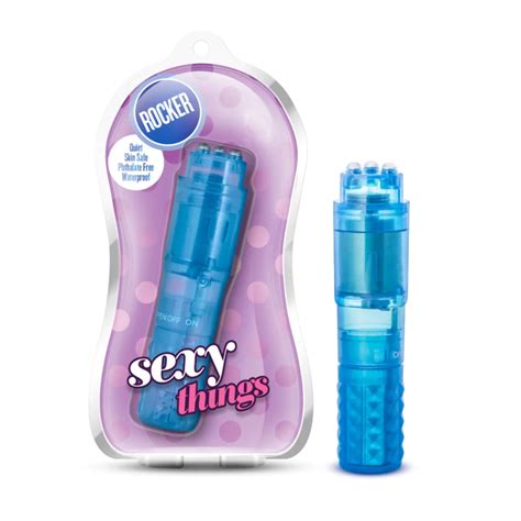 Sexy Things By Blush® | Rocker Blue 4-Inch Vibrating Mini Vibrator ...