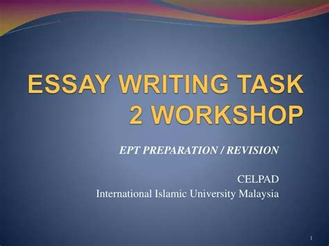 Image result for Writing Task 2 Workshop