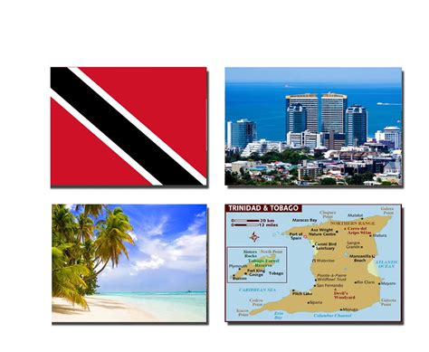 Buy SET OF 4 TRINIDAD AND TOBAGO FRIDGE MAGNETS – TRINIDAD AND TOBAGO ...