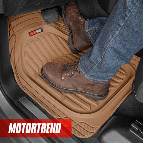 Motor Trend 923-BG Beige FlexTough Contour Liners-Deep Dish Heavy Duty ...