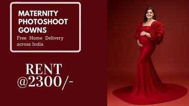 Maternity Photoshoot Dresses on Rent in India | Designer Gowns for ...
