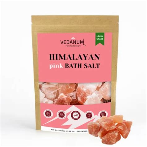 Pink Salt - Vedanum 100% Natural Rock Grade Pure Himalayan Pink Bath ...
