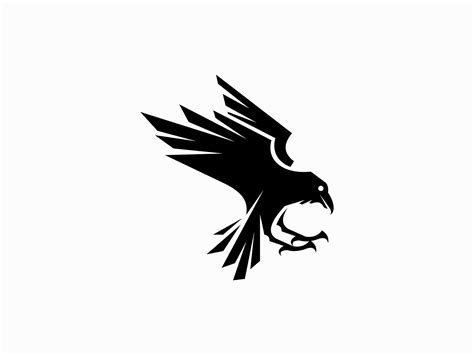 Raven sport mascot logo design By Visink | TheHungryJPEG