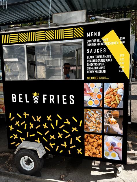 Bel-Fries | NYC Food Cart | Food cart design, Fries, French fries design