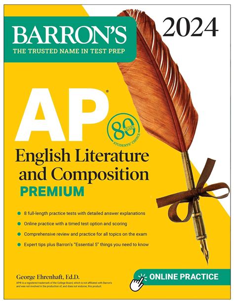 Sách AP English Literature and Composition Premium (2024) with 8 ...