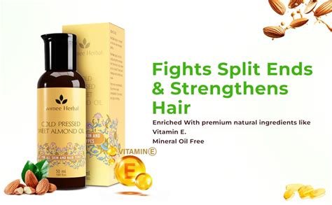 Buy Avimee Herbal Keshpallav Almond Oil | Pure Cold Pressed Oil ...