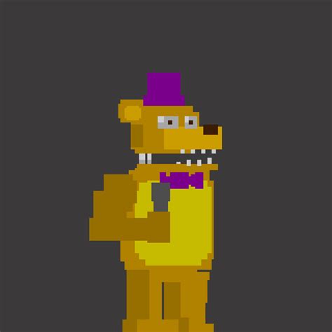 Eight bit fredbear pixel art