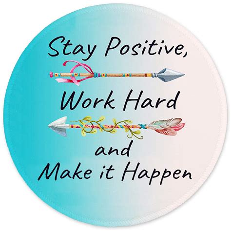 ITNRSIIET Mouse Pad with Design, Small Round Motivational Quotes Mouse ...