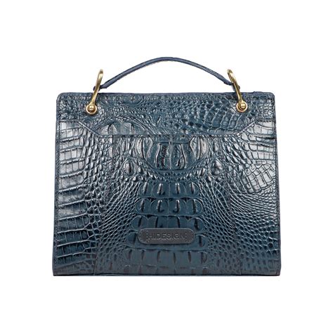 Buy Hidesign Blue Womens Handbags