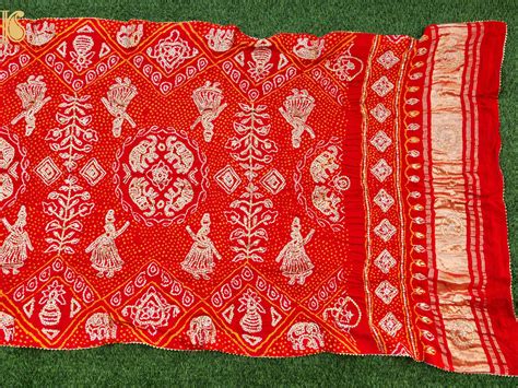 Gajji Silk Bandhani Gotta Patti Work Dupatta – Khinkhwab