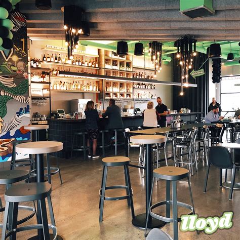 Lloyd Tacos in Buffalo, NY. Natural grey concrete ground down to expose ...