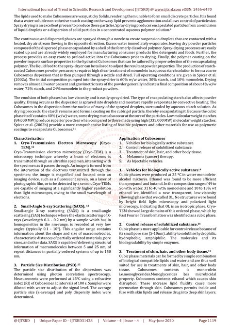 Cubosome - A Review | PDF