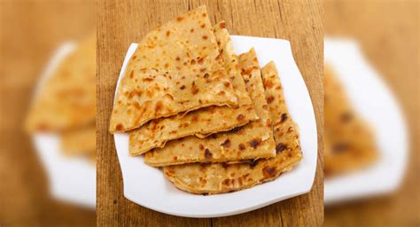 Tikona Paratha Recipe: How to Make Tikona Paratha Recipe | Homemade ...