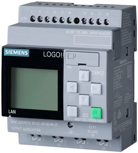 6ED1052-1FB08-0BA2 Siemens | Siemens LOGO! Series Logic Module for Use ...