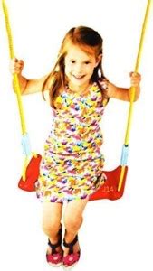 AS TRADERS Swing Jhula for Kids Playing Indoor Outdoor Plastic Hanging ...