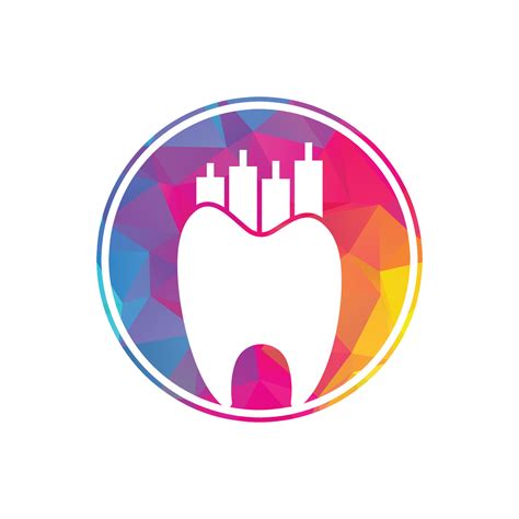 Dentist finance icon logo concept. Dental stat vector logo design ...