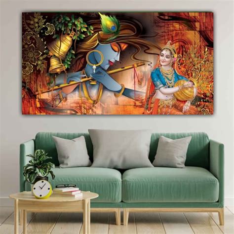 Radha Krishna Wall Painting Frame - Brighten Your Home | The Seven Colours