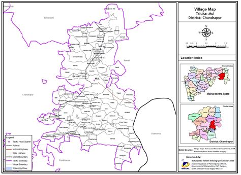 Mul Taluka - Village Map