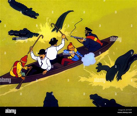 Tintin, Thomson Twins, Le Capitaine Haddock Film: Tintin & The Temple ...