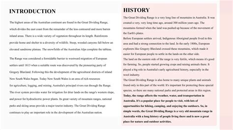 GREAT DIVIDING RANGE HIILL | PDF