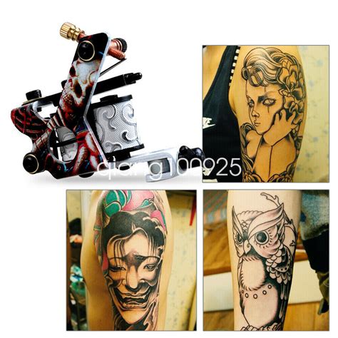 Buy DragonHawk Tattoo Kit 2 Machine Guns Color Inks Tips Power Supply ...