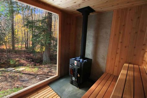 outdoor freestanding sauna with kuuma stove | Wood sauna, Sauna design ...