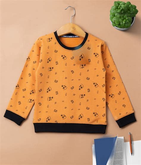 Full Sleeves Sweater Tshirt (Orange Beach) – sanright