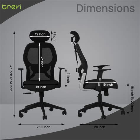 Venus Magic High Back Office Chair In Black Color — TREVI FURNITURE