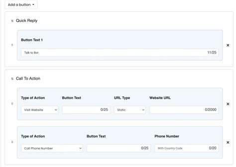 How do I add interactive buttons to WhatsApp template messages on ...