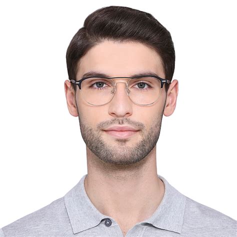 Blue Block Phone & Computer Glasses: Black Full Rim Round John Jacobs ...