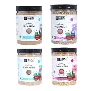 Daily Farmer 2 kg Combo Millet Pack of 4 | Little 500g, Kodo 500g ...