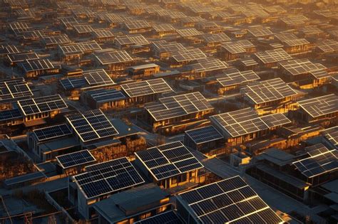 Urban solar farms in densely populated areas | Premium AI-generated image