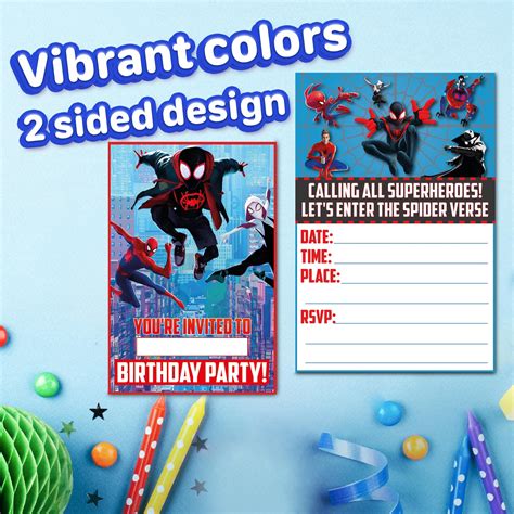 Buy Happy Choice Invitation Cards - Spider Man Verse Happy Birthday ...