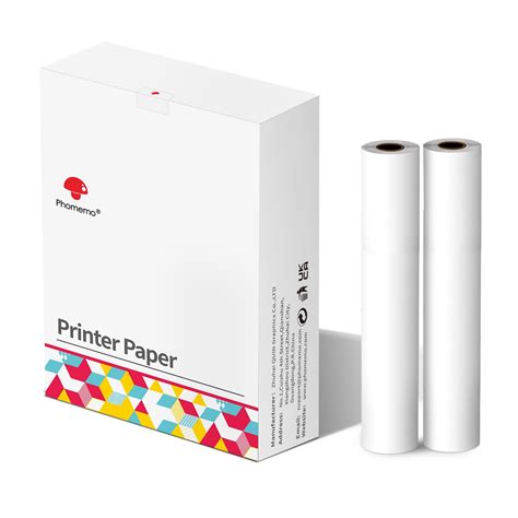 Phomemo A5 Size Thermal Printing Paper, 2 Roll Quick-Dry 8.27''x5.82 ...
