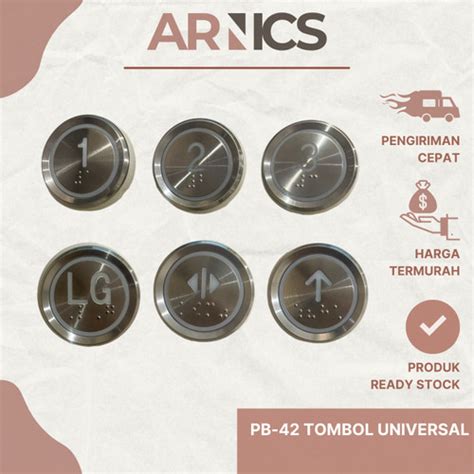 Jual Push Button PB-42 /Elevator Push Button/Push Button Lift Universal ...