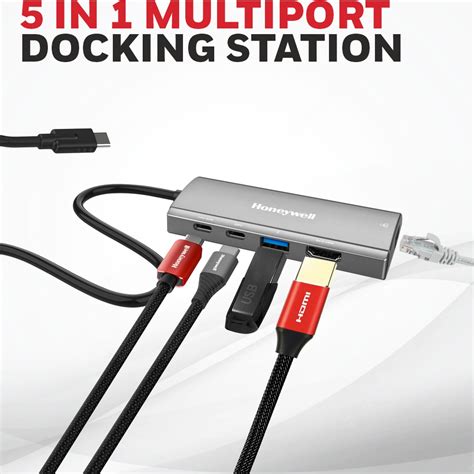Honeywell 5‑in‑1 Type‑C Mini Docking Station – Buy Now