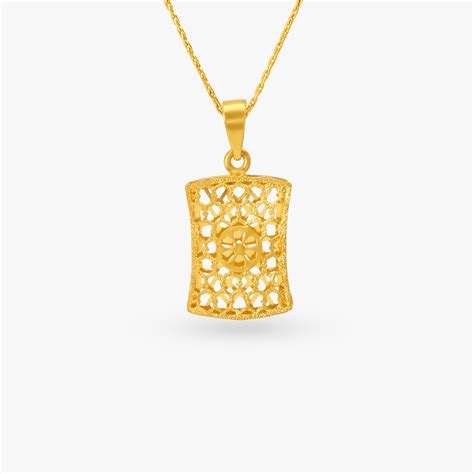 Heart-Enamel Gold Pendant