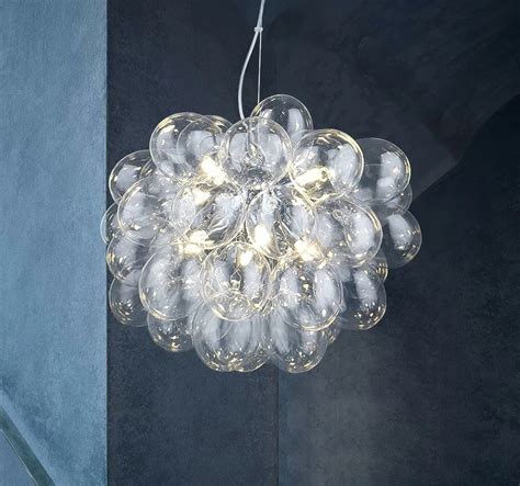 Lilly Colored Glass Bubble Chandelier | Akari Lanterns