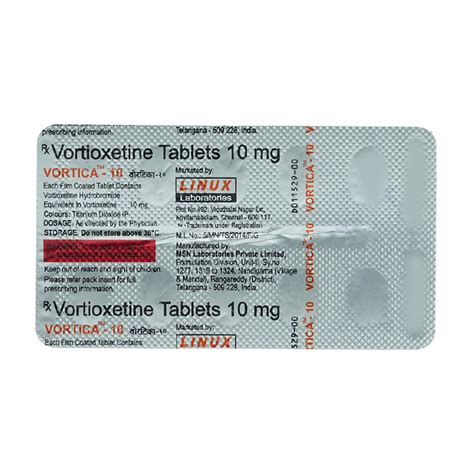 Vortica-10 Tablet | Uses, Side Effects, Price | Apollo Pharmacy