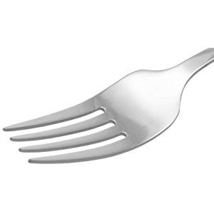 Buy amazon basics Cutlery Stainless Steel Dinner Forks with Scalloped ...