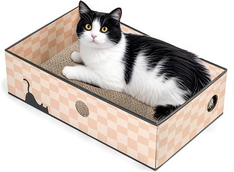 Conlun Cat Scratcher Box with 3-Layer Corrugated Board, India | Ubuy