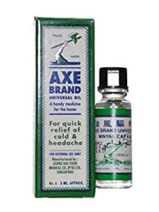 MRV AXE Brand Universal Oil Instant Pain/Cold/Headache Relief-3ML (10 ...