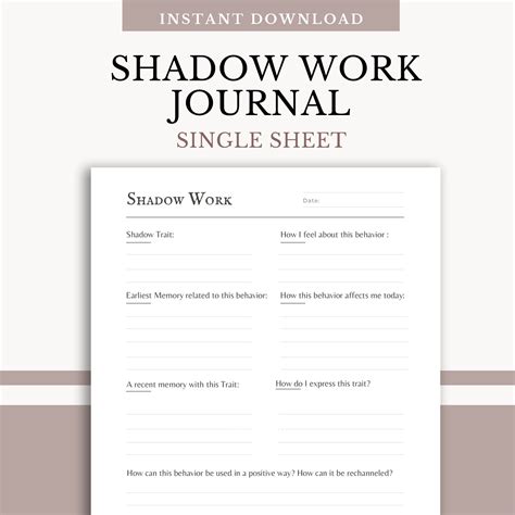 Printable Shadow Work Journal | FREE Printable HQ