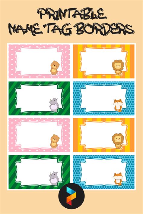 Free Printable Cubby Tags For Preschool - Printable Templates