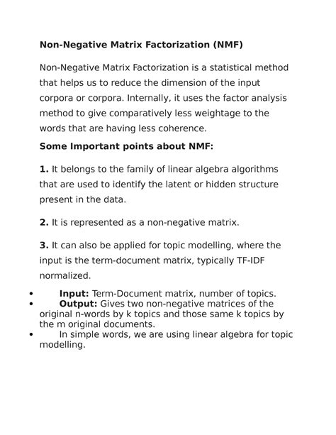2. Nonnegative Matrix Factorization - Internally, it uses the factor ...