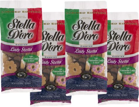 Stella D'oro Lady Stella Authentic Italian Made Cookies, Variety Pack, 4 x 10 oz bags - Walmart.com