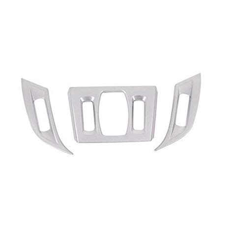 Herben 3Pcs ABS Chrome Inner Middle Center Console AC Vent Frame Cover ...