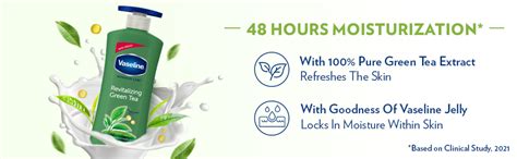 Vaseline Revitalizing Green Tea Body Lotion 400 ml : Amazon.in: Fashion