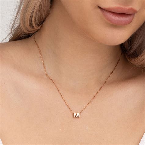 Buy Small Initial Letter | Rose Gold Plated – PALMONAS