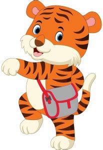 Picniva Cute Little Baby Tiger Wall Sticker For Home Living Room ...